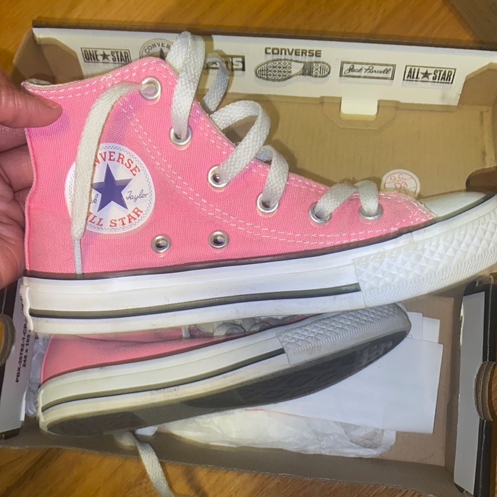 Pink chucks - size 12.5